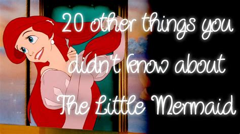 20 other things you didn t know about the little mermaid youtube