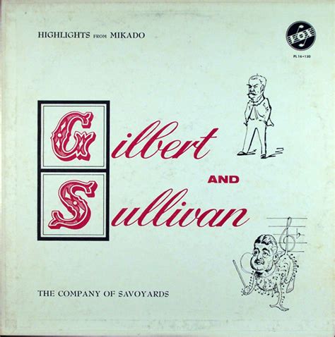 Gilbert And Sullivan Highlights From Mikado Discogs