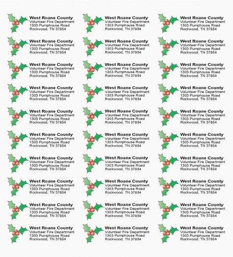 Avery Christmas Label Templates In With Images Christmas