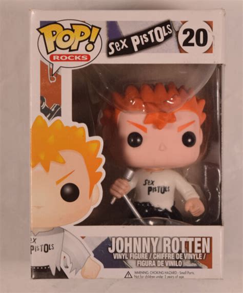 Pop Rocks 20 Johnny Rotten Sex Pistols Vinyl Figure Funko 023601 For