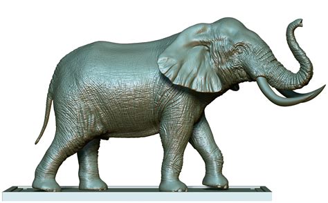 Elefante Impresión 3d Modelo 3d 55 Ztl Fbx C4d Stl Obj Free3d