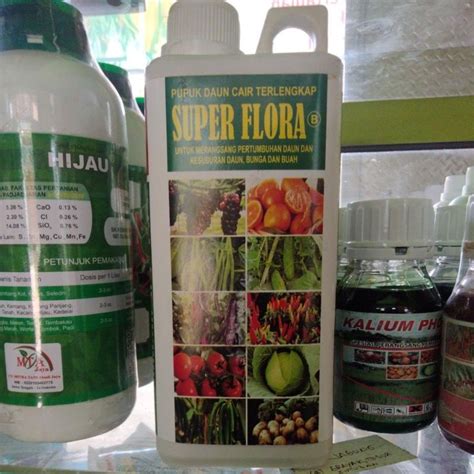 Jual Pupuk Daun Cair Terlengkap Super Flora Netto L Shopee Indonesia