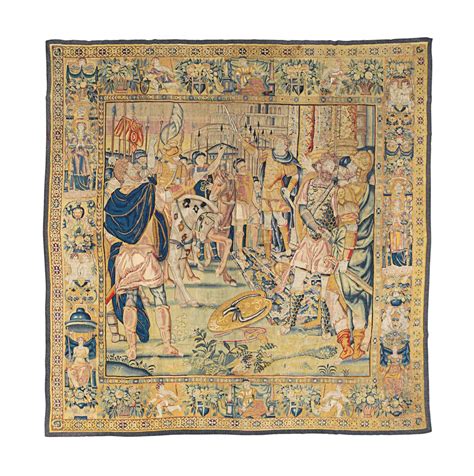 A FLEMISH HISTORICAL TAPESTRY