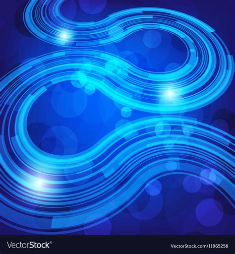 Blue Techno Background Royalty Free Vector Image