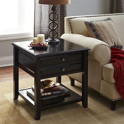 Anywhere Large End Table Rubbed Black Pier 1 Imports Black End