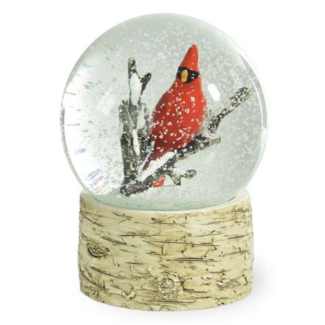 Snow Globe Dome Cardinal 525 Inches Tall Bird Collectible Christmas