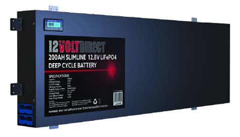 200ah 128v Slimline Lithium Lifepo4 Deep Cycle Battery
