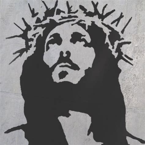 Jesus Art Stencil Stencils Religions Wall Art Decorative