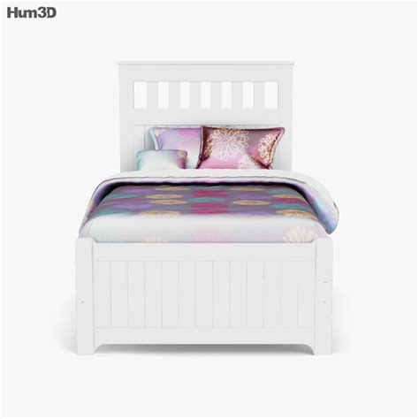 Ashley Lulu Twin Panel bed 3D 모델 가구 on Hum3D