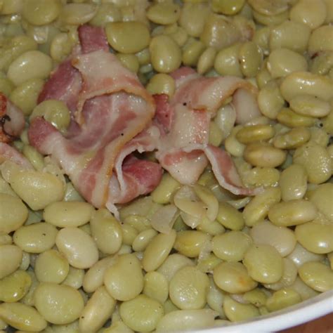Butter Beans Recipe Favorite Southern Vegetable With Bacon