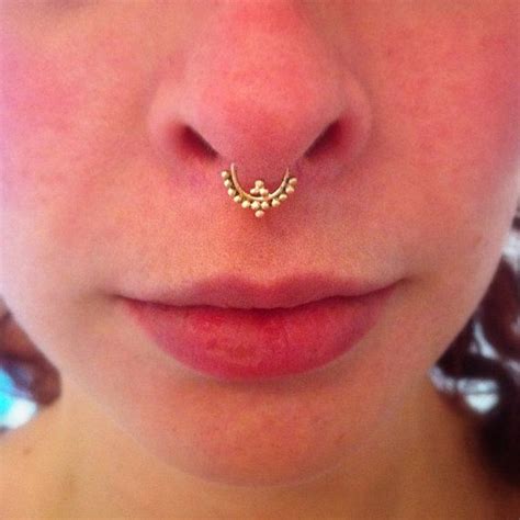 Indian Septum Ring Gold Bollywood Nose By Catscuriosityshop Septum Ring Nose Ring