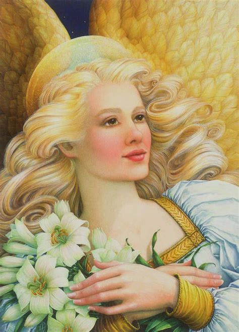 Golden Angel Poster By Lynn Bywaters Angel Posters Angel Art Sale