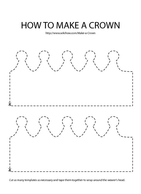 3 Ways To Make A Crown Wikihow Crown Template Make A Crown
