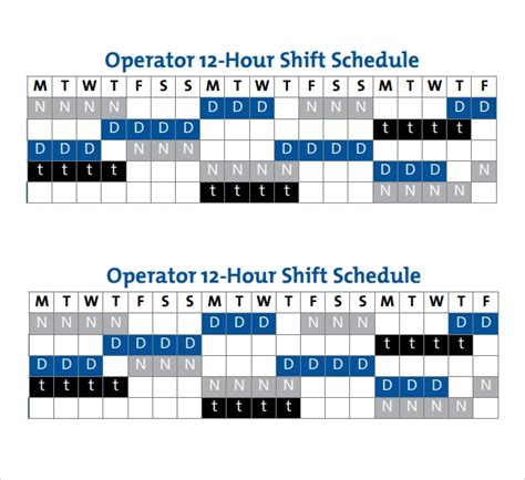 12 Hours Shift Calendar 2021 Calendar Printables Free Blank