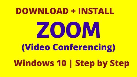 How To Download And Install Zoom On Windows 10 Or Any Laptop Youtube