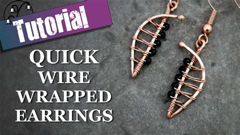 Quick Wire Wrapped Earrings Youtube