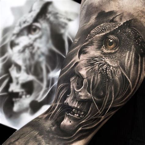 Rose morph tattoos take classic tattoo subjects and combining them with a rose is to create some killer ink. Owl skull morph from the other day!done at @zoitattoocph ...