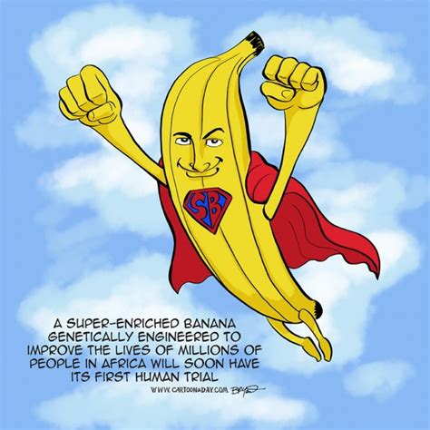 New Genetic Super Banana To Feed Hungry Cartoon