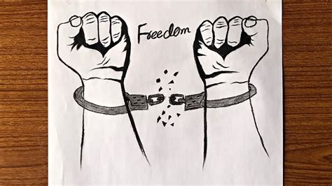 Freedom Drawing Step By Step For Beginners Happy Independence