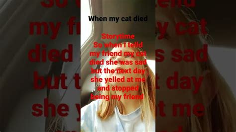 When My Cat Died Youtube