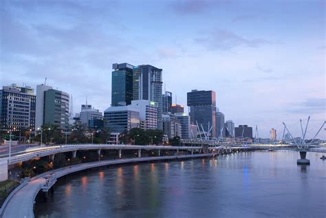 Photo Of Brisbane Cbd And The Kurilpa Bridge Free Australian Stock Images