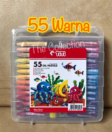 Mengapa disebut telur gulung sd?. Atk0463tt 55 Warna Titi Crayon Oil Pastel Ti P 55s Krayon Anak Tk Sd Mewarnai Drawing Art ...