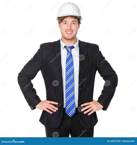 Engineer Or Architect Business Man In Suit Stock Image Image Of