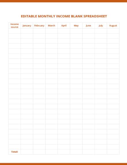Monthly Expense Sheet Template In Microsoft Word Excel Apple Pages