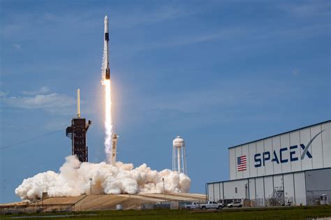 In A Historic Feat Elon Musks Spacex Successfully Launches Two Nasa