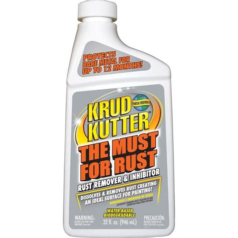 Krud Kutter Rust Remover And Inhibitor 32 Pack 32 Fl Oz Rust Remover In