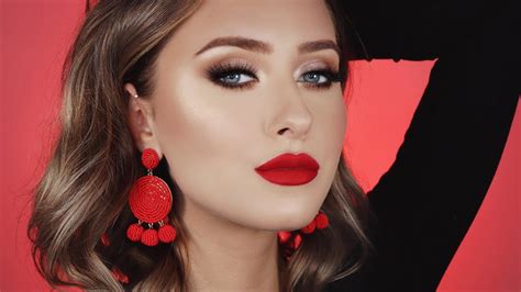 The Perfect Valentines Day Makeup♡ Red Lip Tutorial Youtube