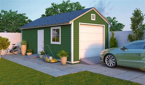 We own the current property and are using a 10'x14' or so room in the house as the current tool/work room as we work on. 12×24 DIY Garage shed plan in 2020 | Garage shed, Shed ...