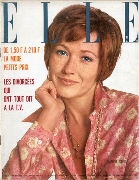 Marlène Jobert En Couverture De Elle N°1206 De 1969 Photo André Carrara Marlène Jobert