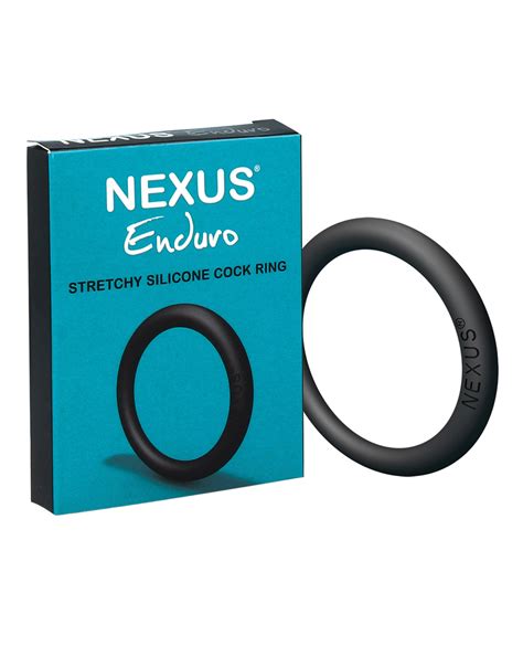 Nexus Enduro Silicone Cock Ring Black By Libertybelle Marketing Cupid S Lingerie