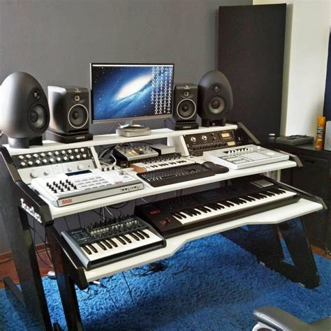 Studio rta producer station maple studio desk. Music Production Desk | Home studio music, Recording studio design, Music desk