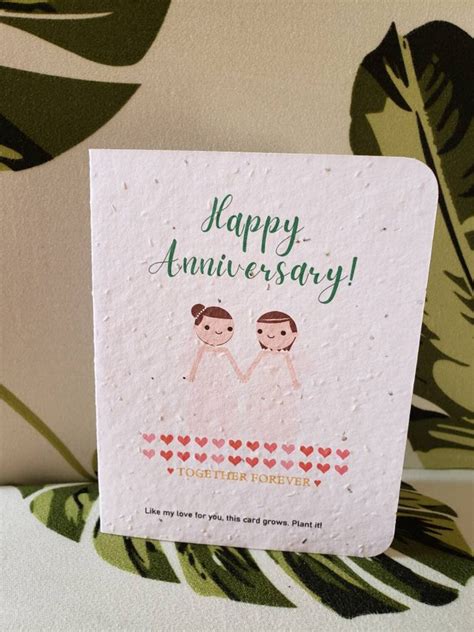 same sex card lesbian anniversary card gay card same sex etsy