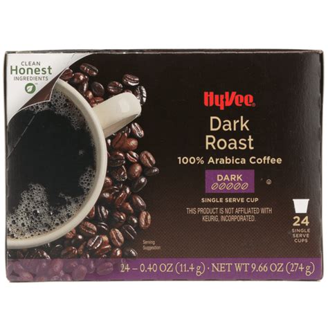Hy Vee Dark Roast Arabica Coffee Single Serve Cups Oz
