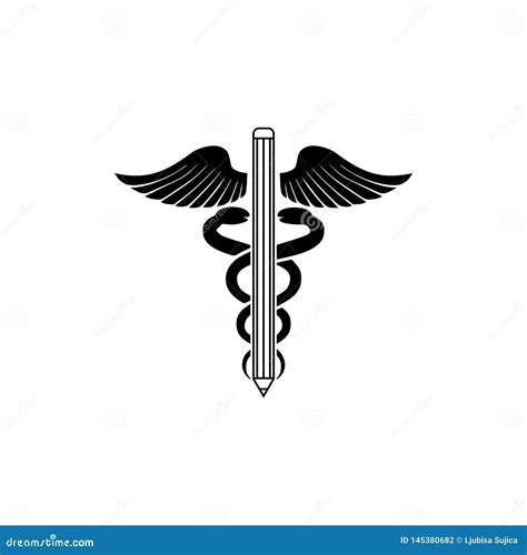 Medical Writing Icon Sign Logo Stock Vector Illustration Of Pencil