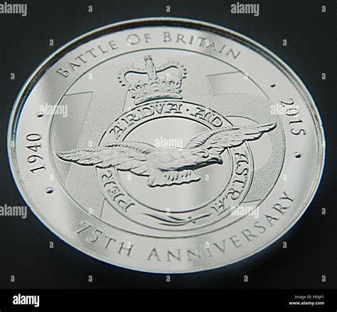 Battle Of Britain 75th Anniversary Commemorative Coin Stock Photo Alamy