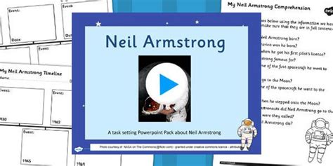 neil armstrong lesson teaching pack space planets