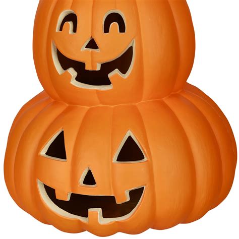 14 in. Pumpkin Stack Halloween Decoration - Walmart.com - Walmart.com