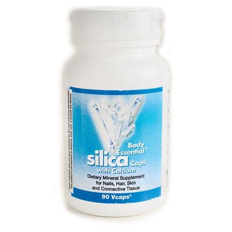 Body Essential Silica Wcalcium And Vitamin D2 90 Veg Caps Natureworks