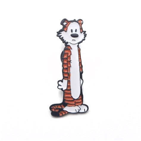 Calvin And Hobbes Enamel Pin Classic Comic Cartoon Etsy