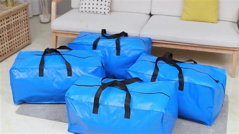 Heavy Duty Extra Large Capacity Storage Bags4 Packs Xl Blue Moving