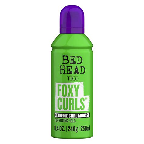 Amazon Com Tigi Bed Head Foxy Curls Curly Hair Mousse For Strong Hold