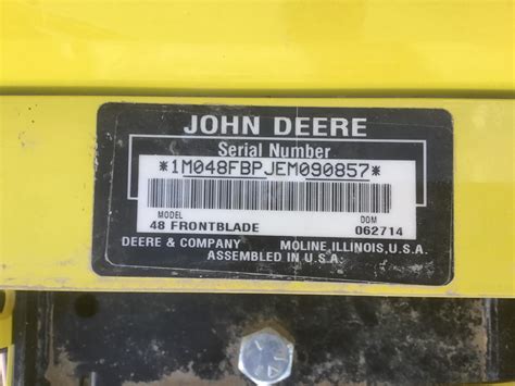 John Deere 48” Front Blade Bigiron Auctions