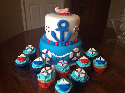 121 results for anchor cake stand. Nautical Themed Baby Shower Cake and Cupcakes | Red Velvet ...