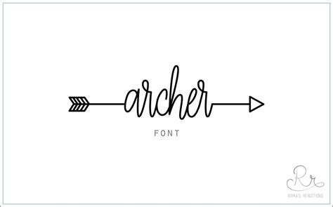 Archer Font Download Otf Ttf Open Type Fonts Digital Etsy