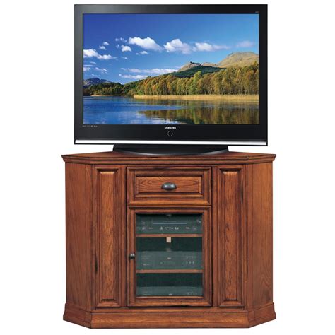 Leick Riley Holliday Mission Tall Tv Stand 50 Inch Oak