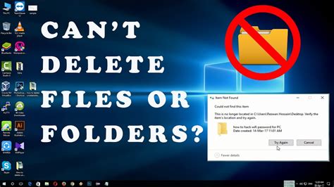 How To Delete Undeletable File And Folder In Easiest Way Youtube